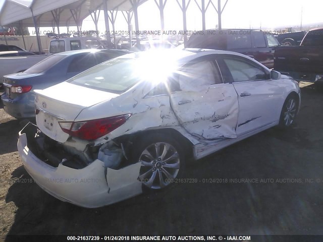 5NPEC4AC7CH500306 - 2012 HYUNDAI SONATA SE/LIMITED WHITE photo 6