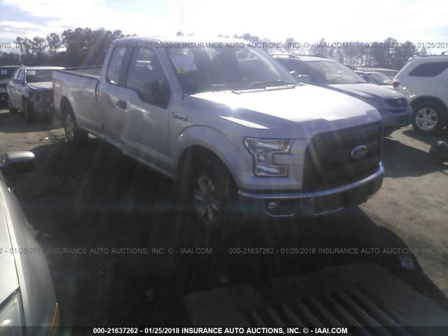 1FTEX1CP3GKD71328 - 2016 FORD F150 SUPER CAB SILVER photo 1