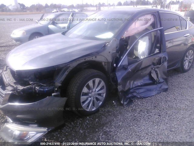 1HGCR3F84DA016382 - 2013 HONDA ACCORD EXL GRAY photo 6