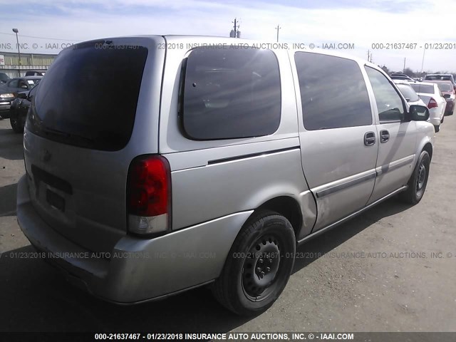 1GNDV23W87D137194 - 2007 CHEVROLET UPLANDER LS GRAY photo 4