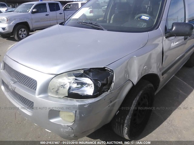1GNDV23W87D137194 - 2007 CHEVROLET UPLANDER LS GRAY photo 6