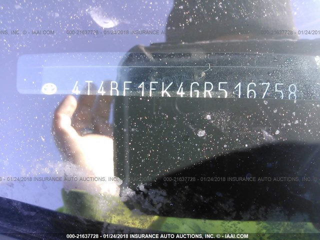 4T4BF1FK4GR516758 - 2016 TOYOTA CAMRY LE/XLE/SE/XSE 灰色 照片 9