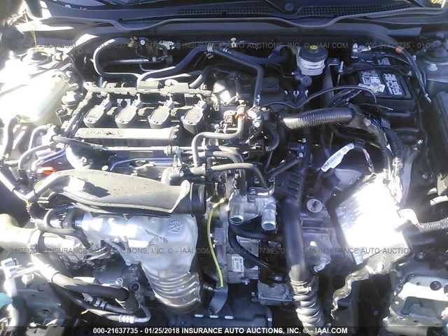 19XFC1F7XHE003664 - 2017 HONDA CIVIC EXL GRAY photo 10