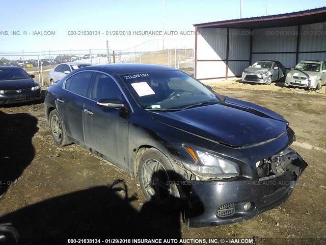 1N4AA5AP4EC457643 - 2014 NISSAN MAXIMA S/SV BLACK photo 1