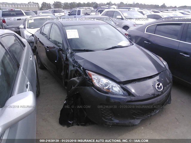 JM1BL1TF3D1762678 - 2013 MAZDA 3 I BLACK photo 1