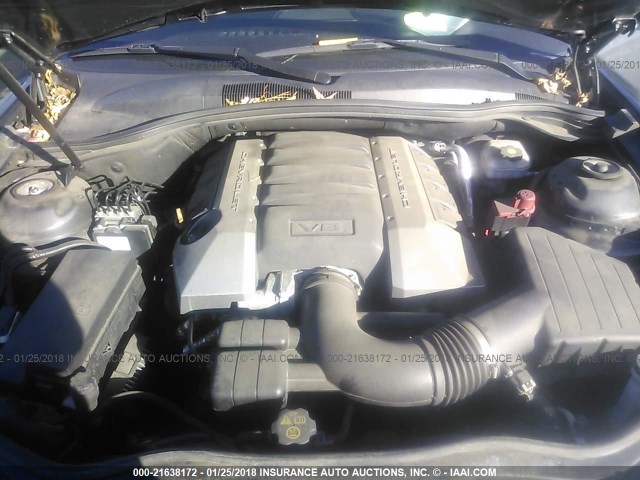 2G1FJ1EJ2D9138089 - 2013 CHEVROLET CAMARO SS Gris foto 10