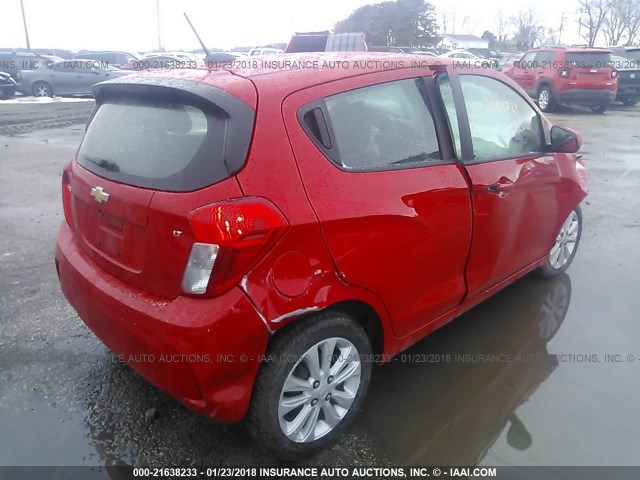 KL8CD6SA5GC631953 - 2016 CHEVROLET SPARK 1LT RED photo 4