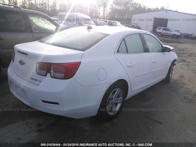 1G11B5SL0EF182816 - 2014 CHEVROLET MALIBU LS 白色 照片 4