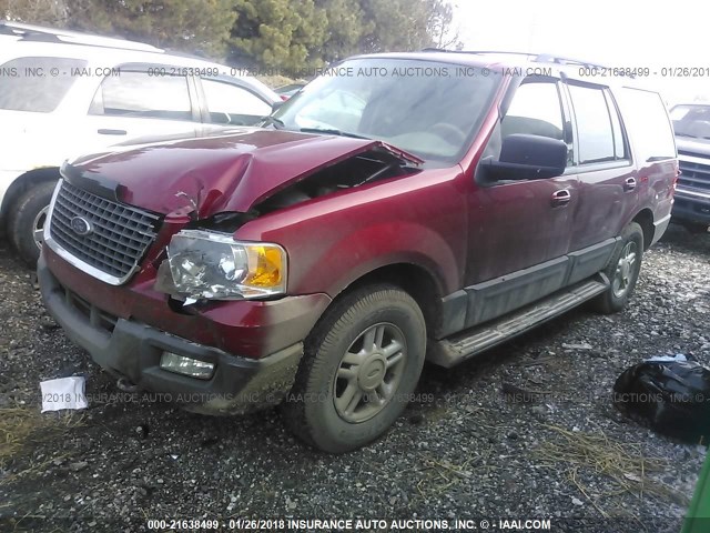1FMPU16585LA81262 - 2005 FORD EXPEDITION XLT RED photo 2