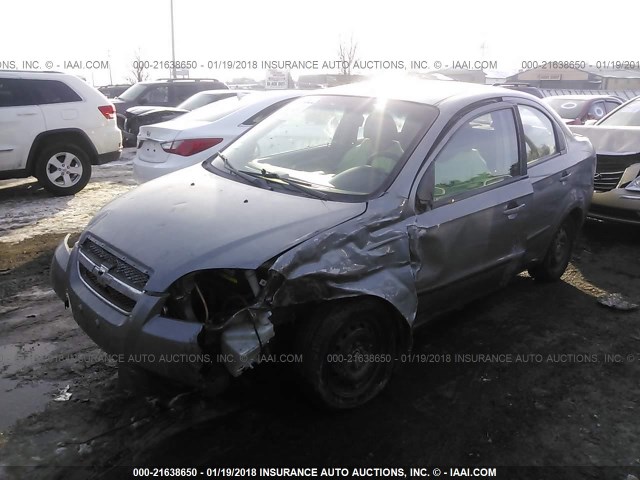KL1TD5DE3AB131408 - 2010 CHEVROLET AVEO LS/LT 灰色 照片 2