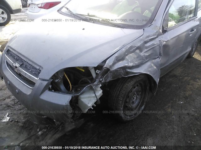 KL1TD5DE3AB131408 - 2010 CHEVROLET AVEO LS/LT 灰色 照片 6