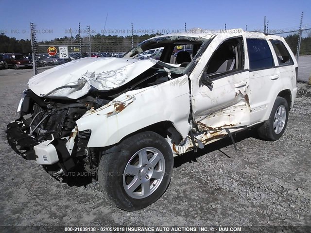 1J8GS48K38C224601 - 2008 JEEP GRAND CHEROKEE LAREDO WHITE photo 2