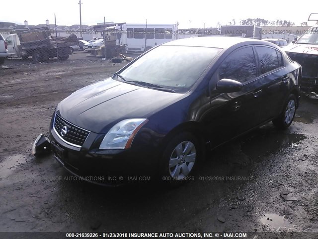 3N1AB61E68L684095 - 2008 NISSAN SENTRA 2.0/2.0S/2.0SL BLACK photo 2