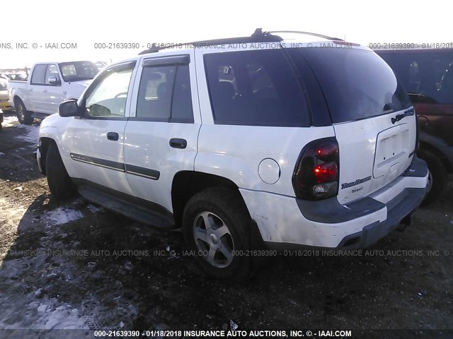 1GNDT13S922505321 - 2002 CHEVROLET TRAILBLAZER  WHITE photo 3