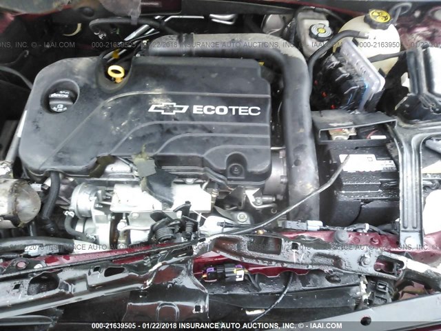 1G1ZB5ST1GF294501 - 2016 CHEVROLET MALIBU LS Bordo foto 10