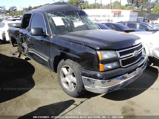 2GCEC13VX71163778 - 2007 CHEVROLET SILVERADO C1500 CLASSIC CREW CAB BLACK photo 1