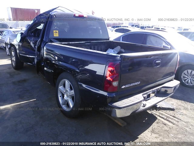 2GCEC13VX71163778 - 2007 CHEVROLET SILVERADO C1500 CLASSIC CREW CAB BLACK photo 3