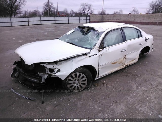 1G4HP57246U226669 - 2006 BUICK LUCERNE CX WHITE photo 2