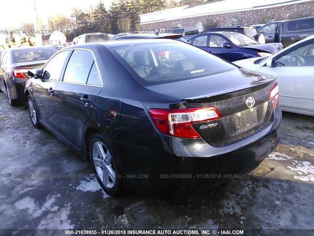 4T1BF1FK8EU311855 - 2014 TOYOTA CAMRY L/SE/LE/XLE 黑色 照片 3
