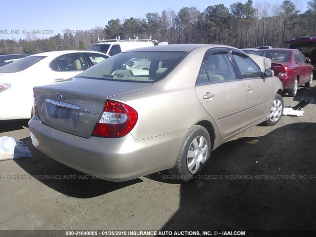 4T1BE32K54U857273 - 2004 TOYOTA CAMRY LE/XLE/SE 金色 照片 4