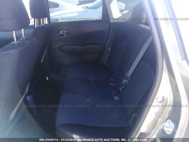 3N1CE2CP4HL368346 - 2017 NISSAN VERSA NOTE S/S PLUS/SV/SL/SR Pewter photo 8