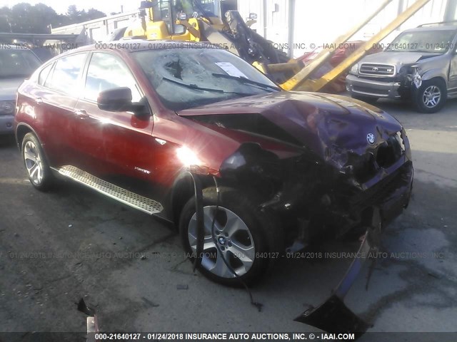 5UXFG2C59BLX08501 - 2011 BMW X6 XDRIVE35I RED photo 1