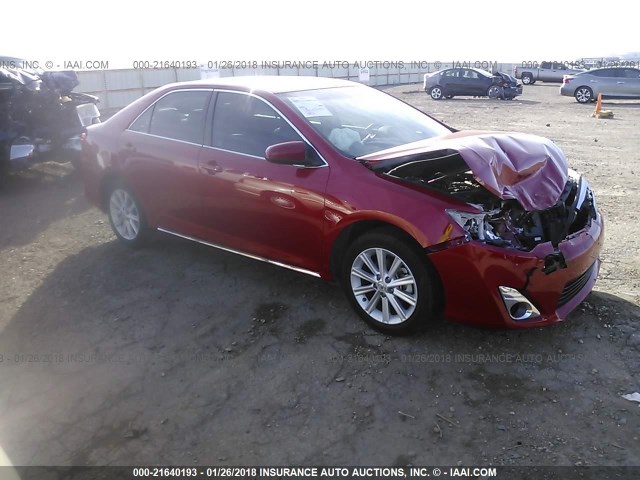 4T4BF1FK1DR305111 - 2013 TOYOTA CAMRY L/SE/LE/XLE RED photo 1