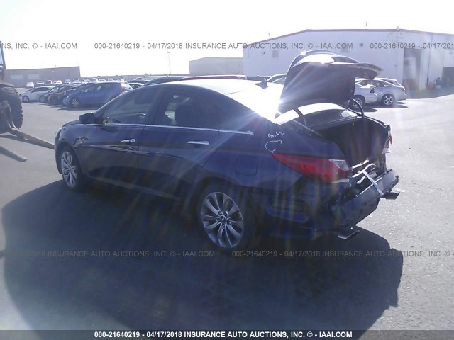 5NPEC4AB4CH427158 - 2012 HYUNDAI SONATA SE/LIMITED PURPLE photo 3