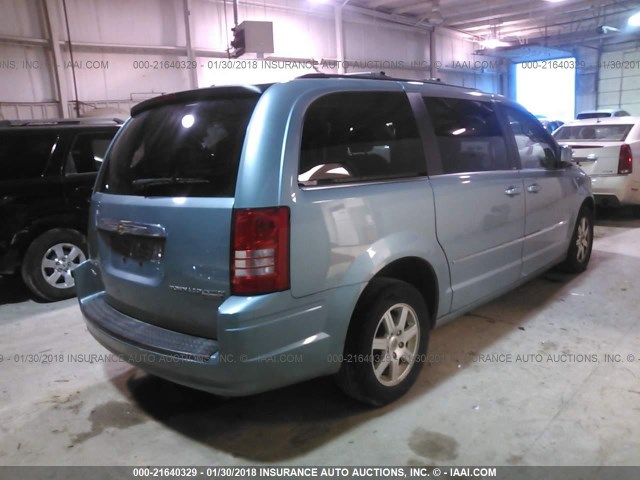 2A4RR8D10AR386306 - 2010 CHRYSLER TOWN & COUNTRY TOURING PLUS Light Blue photo 4