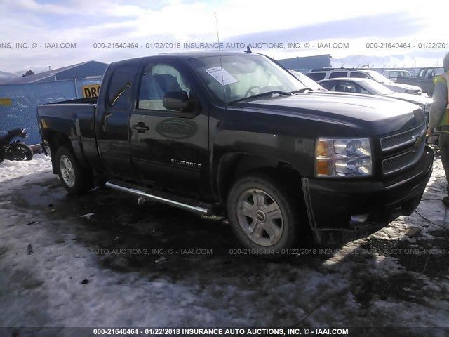 1GCRKTE70CZ216777 - 2012 CHEVROLET SILVERADO K1500 LTZ BLACK photo 1