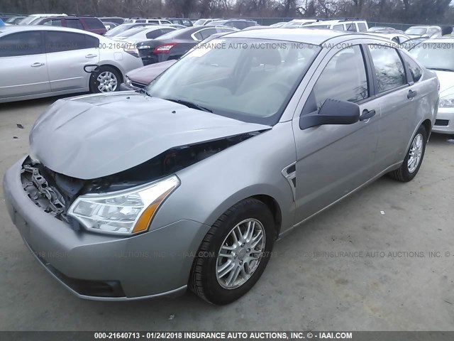 1FAHP35N28W204429 - 2008 FORD FOCUS SE/SEL/SES GRAY photo 2