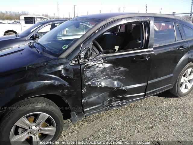 1B3CB3HA3BD118188 - 2011 DODGE CALIBER MAINSTREET BLACK photo 6