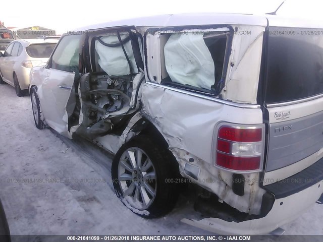 2FMHK6DT7BBD33717 - 2011 FORD FLEX LIMITED WHITE photo 6