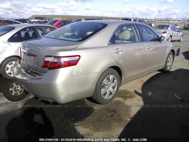 4T1BE46KX7U146978 - 2007 TOYOTA CAMRY NEW GENERAT CE/LE/XLE/SE BROWN photo 4