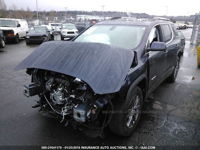 1GKKNMLS5HZ258895 - 2017 GMC ACADIA SLT-1 Niebieski zdjęcie 2