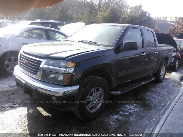 1GTH6MFE8C8108030 - 2012 GMC CANYON SLE BLACK photo 2