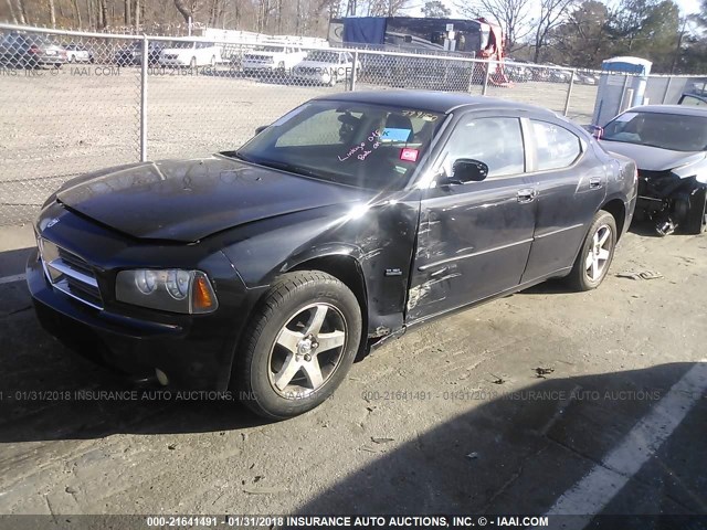 2B3CA3CV8AH210590 - 2010 DODGE CHARGER SXT BLACK photo 2