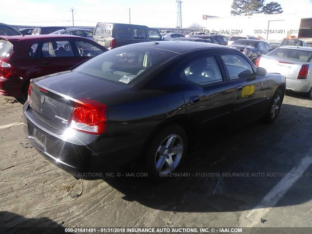 2B3CA3CV8AH210590 - 2010 DODGE CHARGER SXT BLACK photo 4