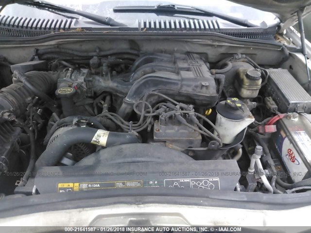 1FMZU73K65ZA43676 - 2005 FORD EXPLORER XLT/XLT SPORT/NBX 银色 照片 10