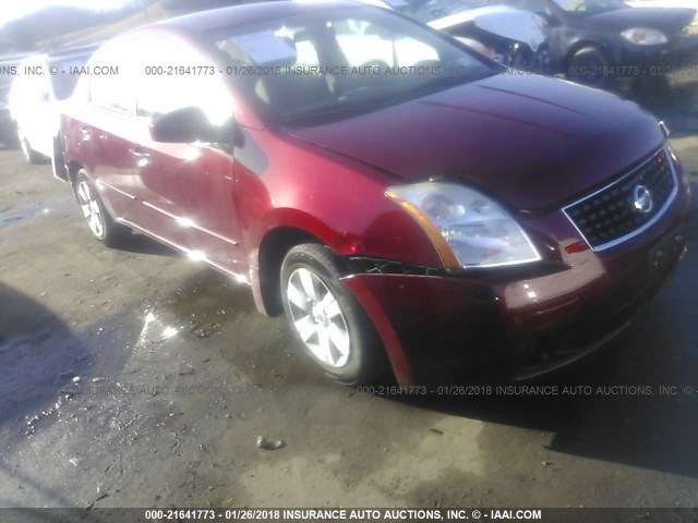 3N1AB61E78L650876 - 2008 NISSAN SENTRA 2.0/2.0S/2.0SL MAROON photo 1