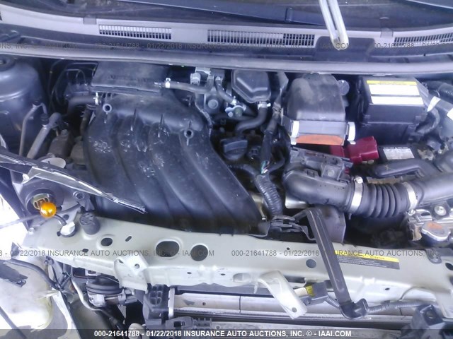 3N1CE2CP9FL422172 - 2015 NISSAN VERSA NOTE S/S PLUS/SV/SL/SR GRAY photo 10