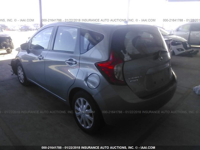 3N1CE2CP9FL422172 - 2015 NISSAN VERSA NOTE S/S PLUS/SV/SL/SR GRAY photo 3