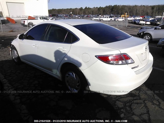 1YVHZ8BH8B5M23788 - 2011 MAZDA 6 I WHITE photo 3