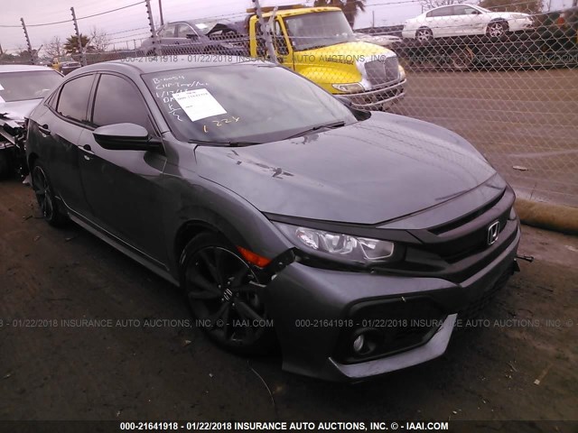 SHHFK7H48HU210684 - 2017 HONDA CIVIC SPORT GRAY photo 1