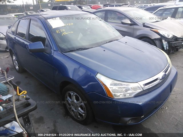 1FAHP35N28W152431 - 2008 FORD FOCUS SE/SEL/SES BLUE photo 1