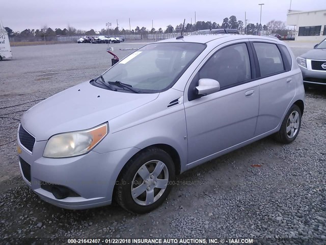 KL1TD66E59B653990 - 2009 CHEVROLET AVEO LS/LT 银色 照片 2