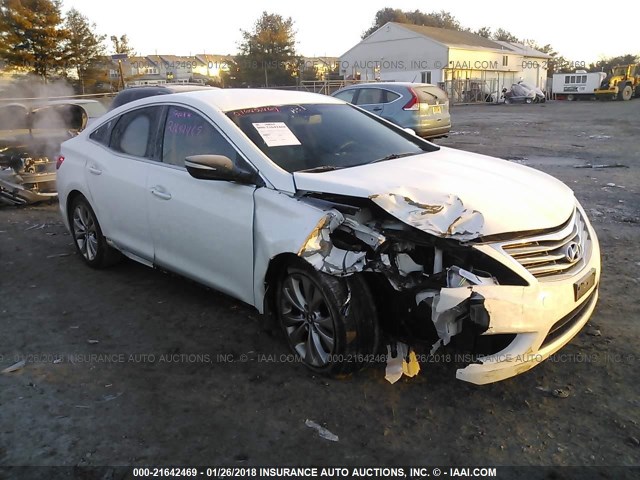 KMHFG4JG0DA223319 - 2013 HYUNDAI AZERA WHITE photo 1