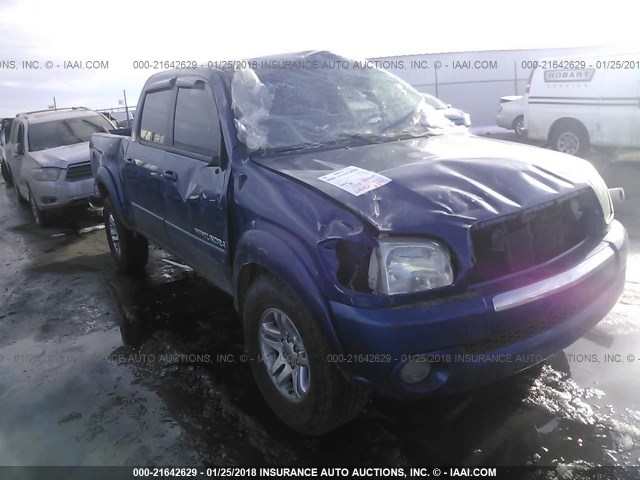 5TBDT44176S527535 - 2006 TOYOTA TUNDRA DOUBLE CAB SR5 Navy photo 1