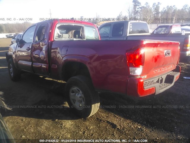 5TFRX5GN2HX086416 - 2017 TOYOTA TACOMA ACCESS CAB/SR/SR5 红色 照片 3