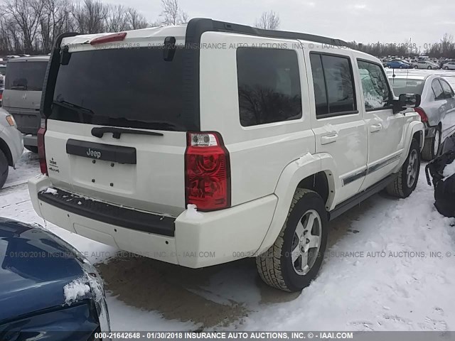1J4RG4GK4AC130343 - 2010 JEEP COMMANDER SPORT Սպիտակ լուսանկար 4